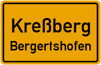 Dorfstraße in KreßbergBergertshofen