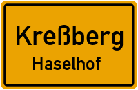 Straßenfeld in KreßbergHaselhof