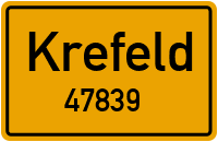 Straßen in 47839 Krefeld