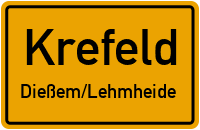 Johannes-Bausch-Straße in KrefeldDießem/Lehmheide