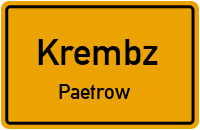 Gadebuscher Straße in 19205 Krembz (Paetrow)