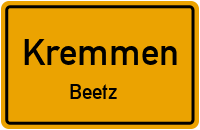 Mühlenweg in KremmenBeetz