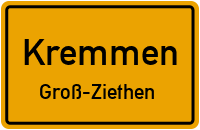 Alte Dorfstraße in KremmenGroß-Ziethen