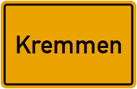 Ortsschild von Stadt Kremmen in Brandenburg