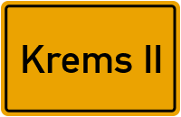 Ortsschild von Gemeinde Krems II in Schleswig-Holstein