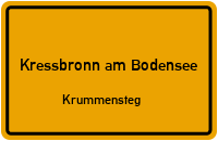 Krummensteg in 88079 Kressbronn am Bodensee (Krummensteg)