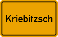City Sign Kriebitzsch