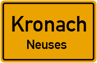 Haltestellenweg in KronachNeuses