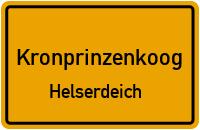 Friedrichsköger Straße in KronprinzenkoogHelserdeich