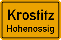 Dübener Landstraße in KrostitzHohenossig
