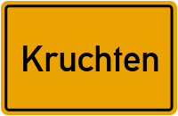 Ortsschild von Gemeinde Kruchten in Rheinland-Pfalz