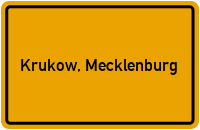 City Sign Krukow, Mecklenburg