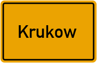 Hauptstraße in Krukow