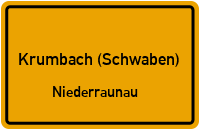 Straßenverzeichnis Krumbach (Schwaben) Niederraunau