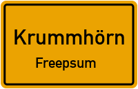 Freepsumer Landstraße in KrummhörnFreepsum