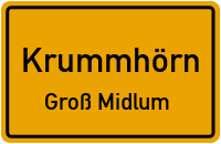 Sielmönker Kreisstraße in KrummhörnGroß Midlum