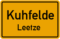 Straßenverzeichnis Kuhfelde Leetze