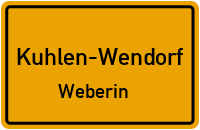 Kritzower Straße in 19412 Kuhlen-Wendorf (Weberin)
