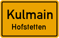 Straßenverzeichnis Kulmain Hofstetten