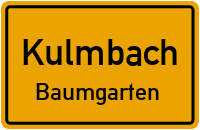 Straßenverzeichnis Kulmbach Baumgarten