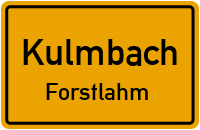 Straßenverzeichnis Kulmbach Forstlahm