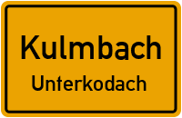 Straßenverzeichnis Kulmbach Unterkodach