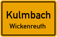 Straßenverzeichnis Kulmbach Wickenreuth
