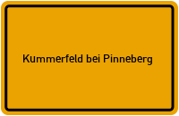 City Sign Kummerfeld bei Pinneberg