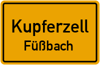 Bachstraße in KupferzellFüßbach