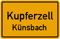 Straßenverzeichnis Kupferzell Künsbach