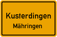 Straßenverzeichnis Kusterdingen Mähringen