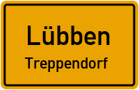 Treppendorfer Dorfstraße in LübbenTreppendorf