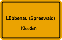 Zugang Grotewohlstraße in Lübbenau (Spreewald)Kleeden