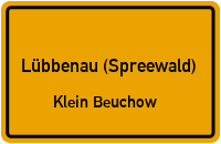 Beuchower Dorfstraße in Lübbenau (Spreewald)Klein Beuchow