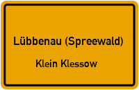 Kleesower Dorfstraße in Lübbenau (Spreewald)Klein Klessow