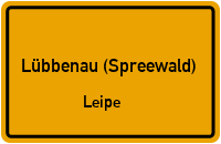 Wirtschaftsweg in Lübbenau (Spreewald)Leipe