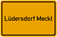 Ortsschild Lüdersdorf Meckl