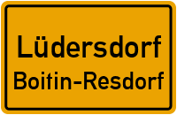 Raddingsdorfer Straße in LüdersdorfBoitin-Resdorf