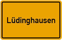 Ortsschild von Stadt Lüdinghausen in Nordrhein-Westfalen