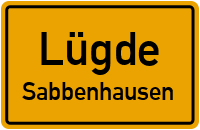 Straßenverzeichnis Lügde Sabbenhausen
