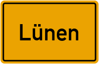 Ortsschild von Stadt Lünen in Nordrhein-Westfalen