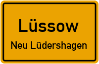 Dorfstraße in LüssowNeu Lüdershagen