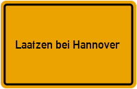 City Sign Laatzen bei Hannover