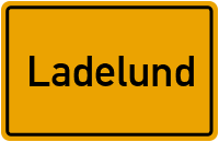 Ortsschild von Gemeinde Ladelund in Schleswig-Holstein