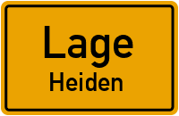 Hauptstraße in LageHeiden