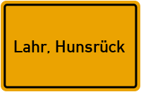 City Sign Lahr, Hunsrück