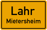 Mietersheimer Hauptstraße in LahrMietersheim