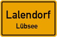 Bansower Straße in LalendorfLübsee