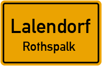 Straßenverzeichnis Lalendorf Rothspalk
