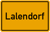 Ortsschild von Lalendorf in Mecklenburg-Vorpommern